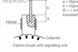 Carbon Brush with signalling device